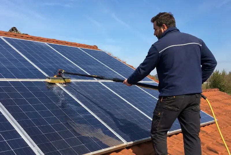 Nettoyage et entretien de panneaux solaires à Roudouallec